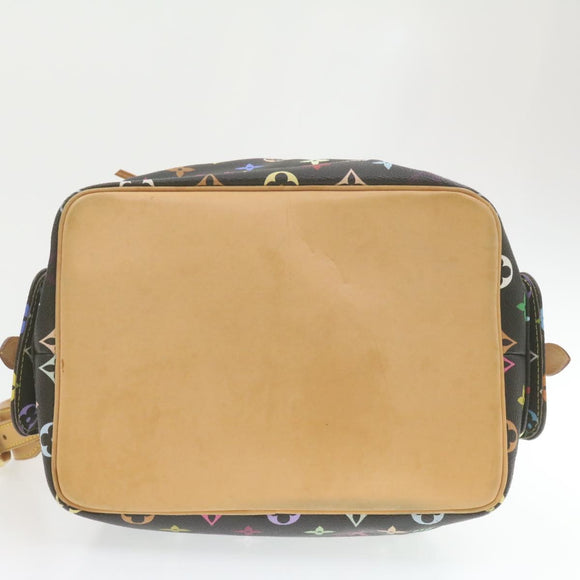 LOUIS VUITTON Monogram Multicolor Noe Shoulder Bag Black M42230 LV Auth am337bSAV