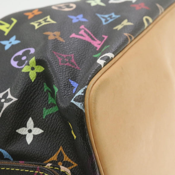 LOUIS VUITTON Monogram Multicolor Noe Shoulder Bag Black M42230 LV Auth am337bSAV