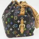 LOUIS VUITTON Monogram Multicolor Noe Shoulder Bag Black M42230 LV Auth am337bAV-3