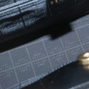 CELINE Hand Bag 2way Black Gold Tone Auth am354bV-14