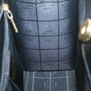 CELINE Hand Bag 2way Black Gold Tone Auth am354bV-15