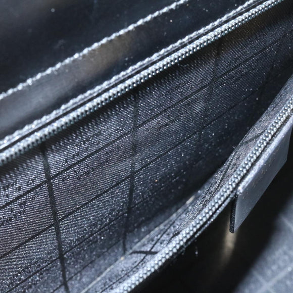 CELINE Hand Bag 2way Black Gold Tone Auth am354bV