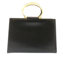 CELINE Hand Bag 2way Black Gold Tone Auth am354bV-3