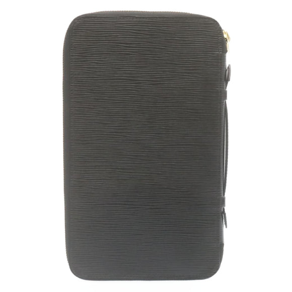 LOUIS VUITTON Epi Travel Case Black LV Auth am447bV