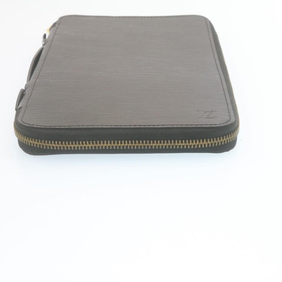 LOUIS VUITTON Epi Travel Case Black LV Auth am447bV