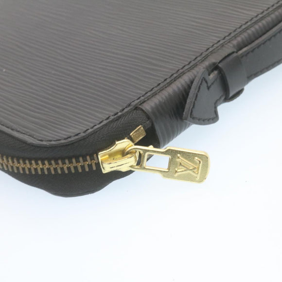 LOUIS VUITTON Epi Travel Case Black LV Auth am447bV