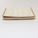 LOUIS VUITTON Monogram Multicolor Vendredi Note Cover Boek Wit LV Auth am474bAV-4