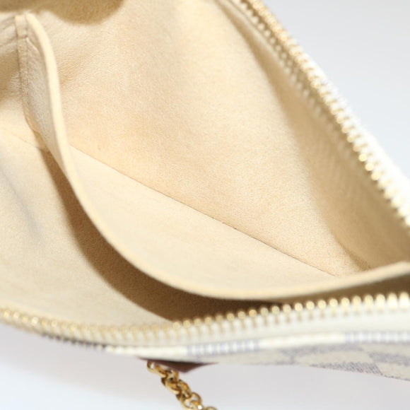 LOUIS VUITTON Damier Azur Pochette Mira MM Accessory Pouch N60027 LV am478bSA