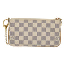 LOUIS VUITTON Damier Azur Pochette Mira MM Accessory Pouch N60027 LV am478bSAM-2