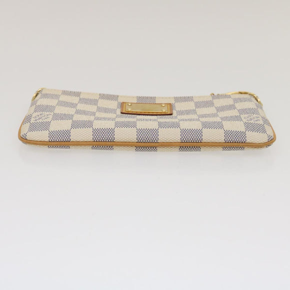LOUIS VUITTON Damier Azur Pochette Mira MM Accessory Pouch N60027 LV am478bSAM