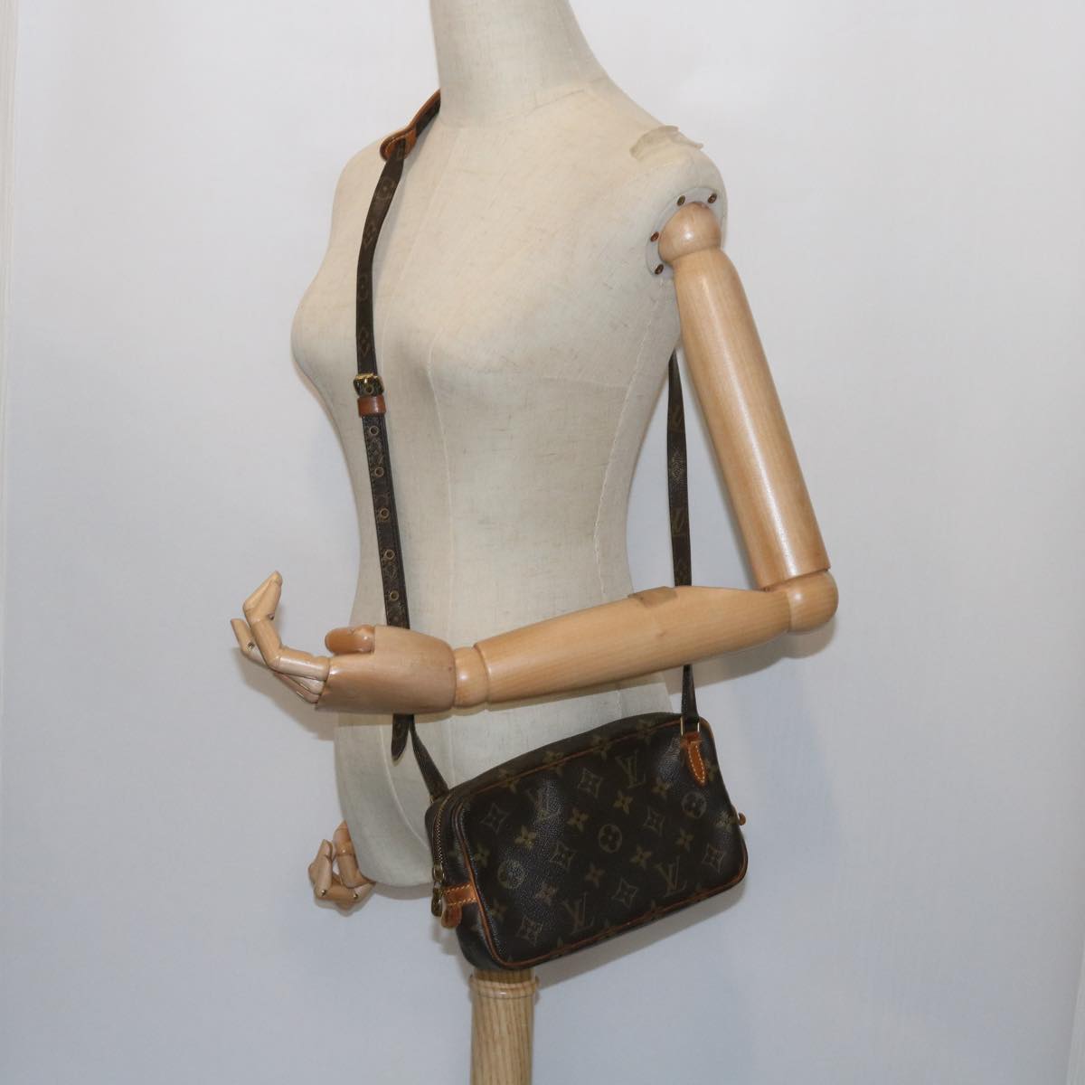 LOUIS VUITTON Monogram Marly Bandouliere Shoulder Bag M51828 LV Auth bs10018