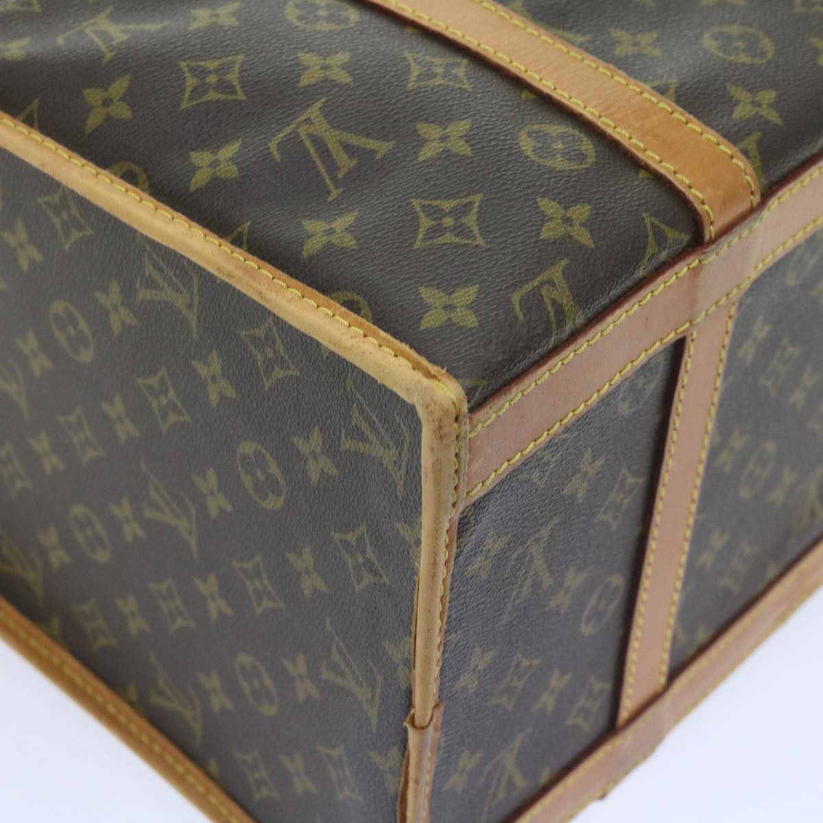 LOUIS VUITTON Monogram Sac Shan 40 Pet Carry M42024 LV Auth bs10022