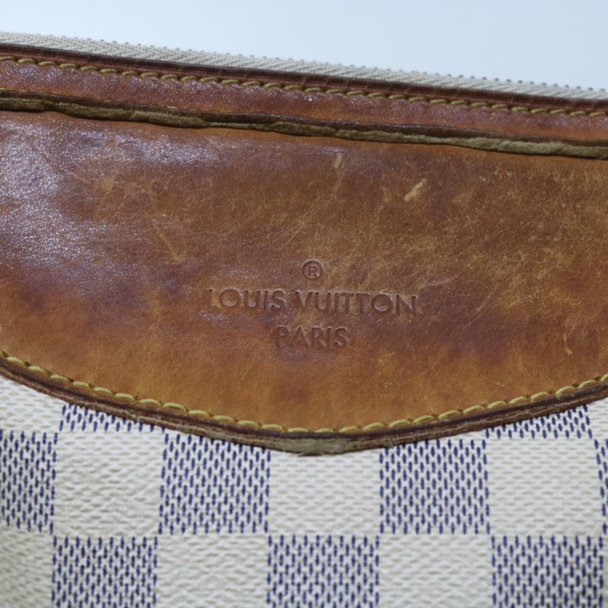 LOUIS VUITTON Damier Azur Siracusa PM Shoulder Bag N41113 LV Auth bs10028