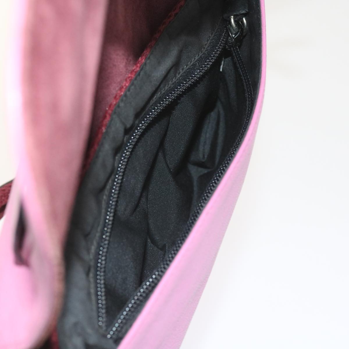Miu Miu Shoulder Bag Leather Pink Auth bs10063