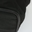 CELINE Shoulder Bag Nylon Black Auth bs10094-9