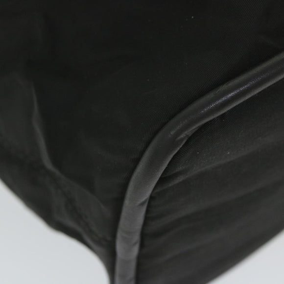 CELINE Shoulder Bag Nylon Black Auth bs10094