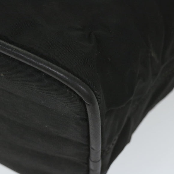 CELINE Shoulder Bag Nylon Black Auth bs10094