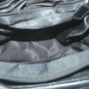 CELINE Shoulder Bag Nylon Black Auth bs10094-11