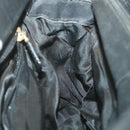 CELINE Shoulder Bag Nylon Black Auth bs10094-18