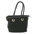 CELINE Shoulder Bag Nylon Black Auth bs10094-13