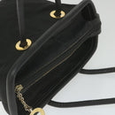 CELINE Shoulder Bag Nylon Black Auth bs10094-6
