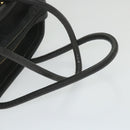 CELINE Shoulder Bag Nylon Black Auth bs10094-7