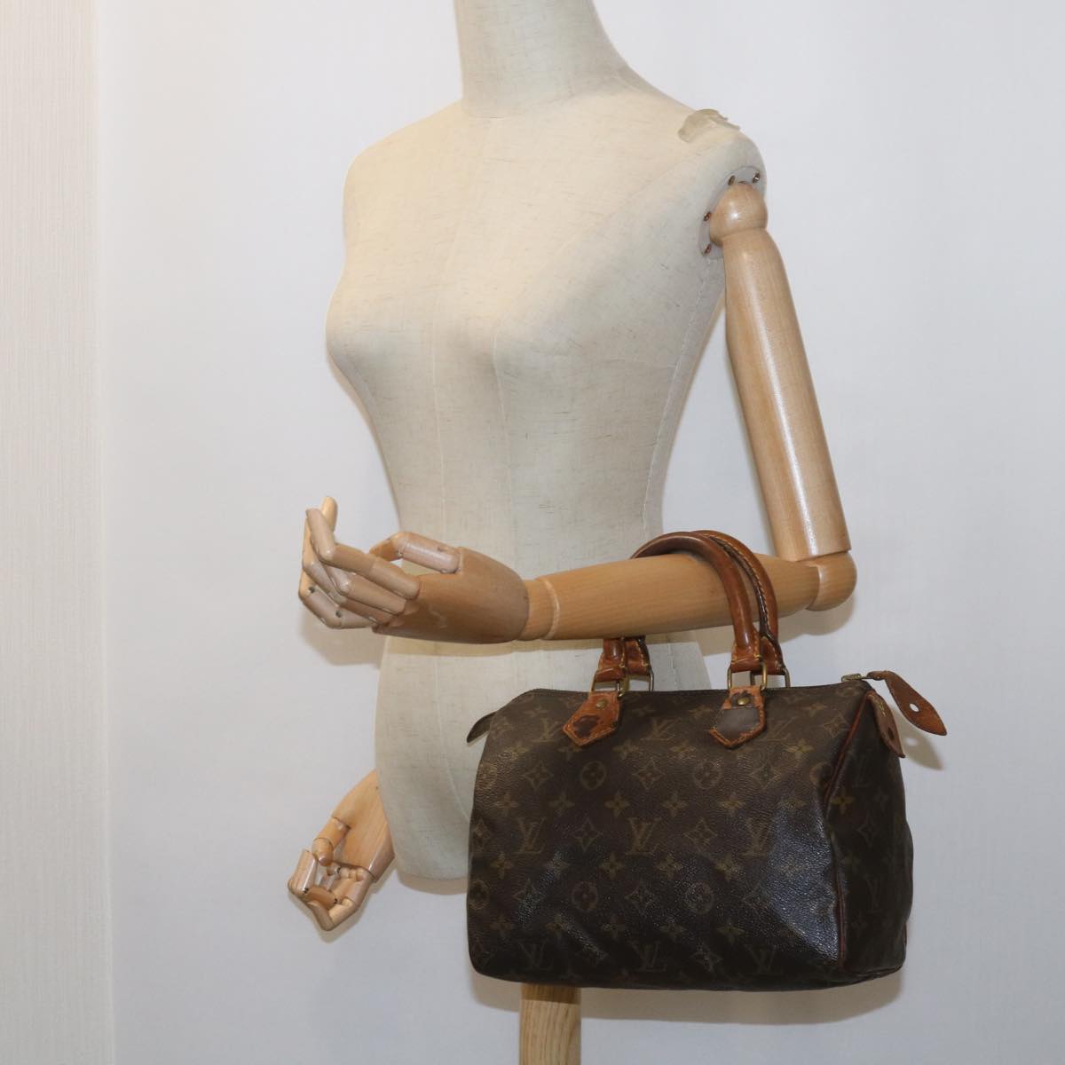 LOUIS VUITTON Monogram Speedy 25 Hand Bag M41528 LV Auth bs10120