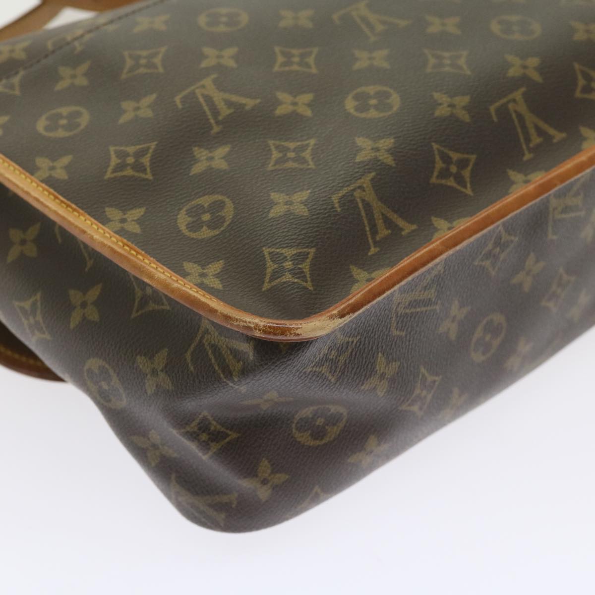 LOUIS VUITTON Monogram Gibeciere GM Shoulder Bag M42246 LV Auth bs10124