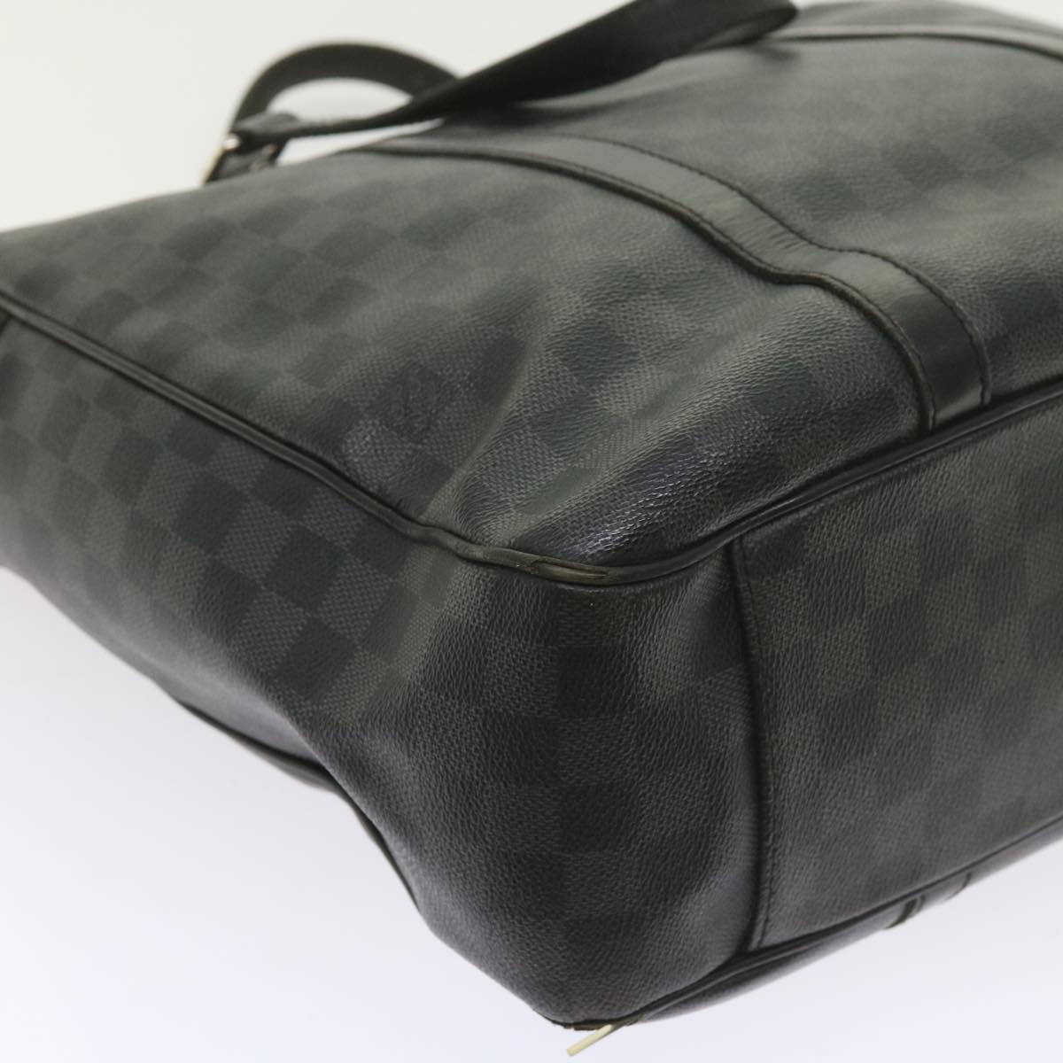 LOUIS VUITTON Damier Graphite Tadao 2way Hand Shoulder Bag N51192 Auth bs10128