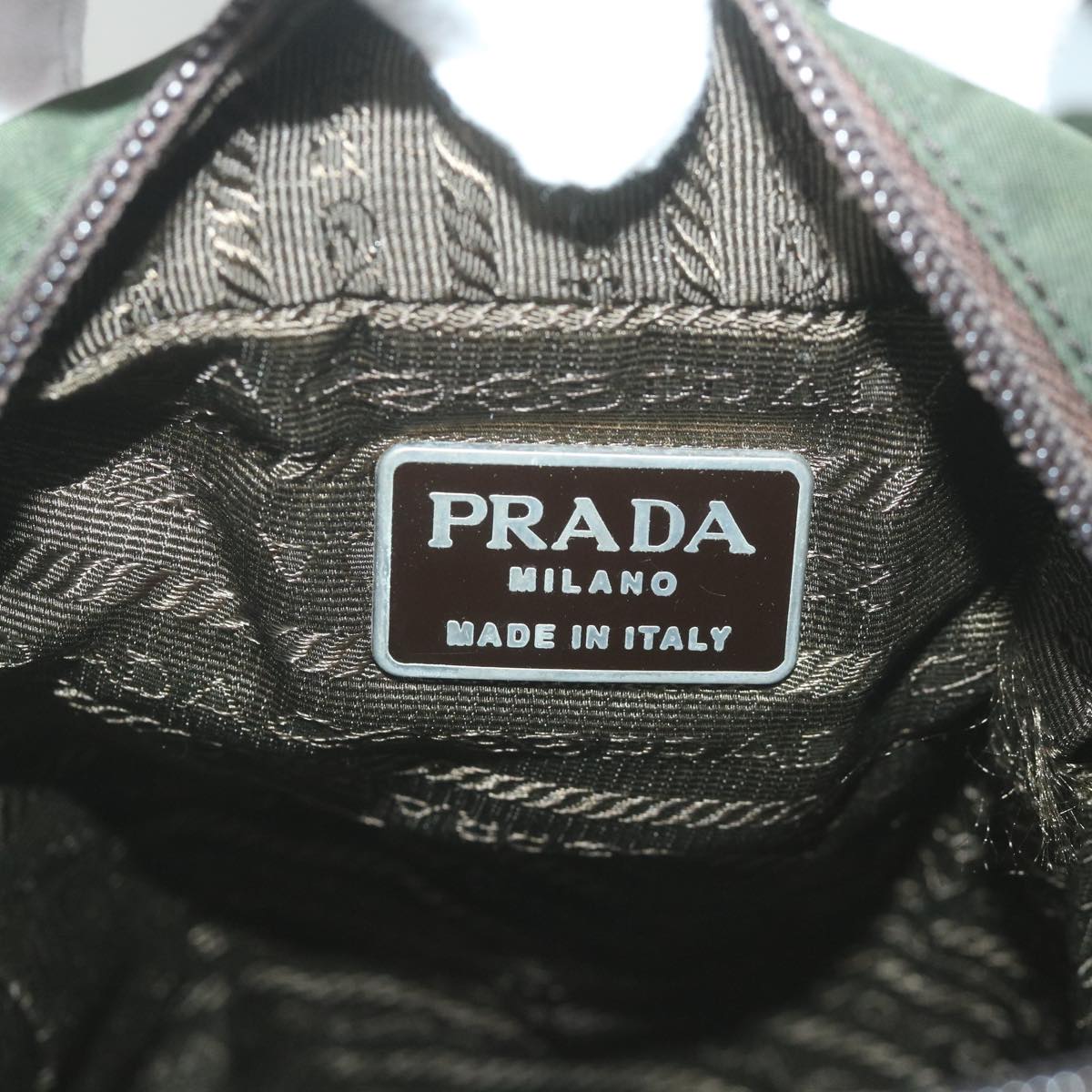 PRADA Backpack Nylon Green Auth bs10132