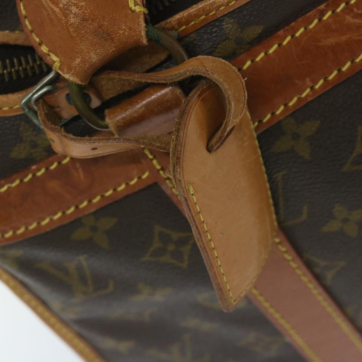 LOUIS VUITTON Monogram Sac Shan 40 Pet Carry M42024 LV Auth bs10142