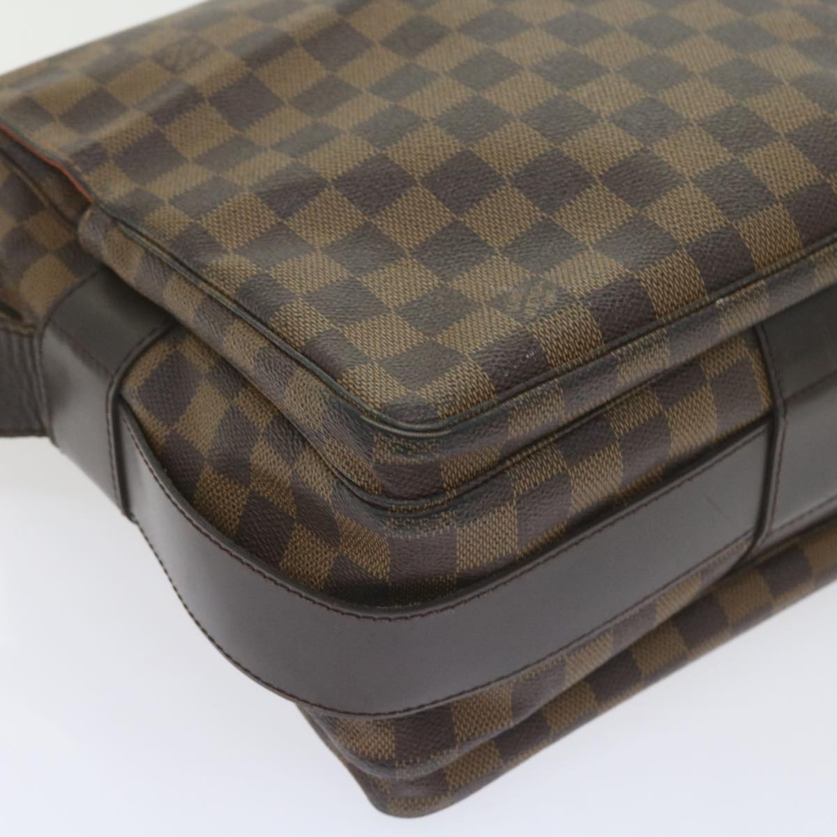 LOUIS VUITTON Damier Ebene Naviglio Shoulder Bag N45255 LV Auth bs10143