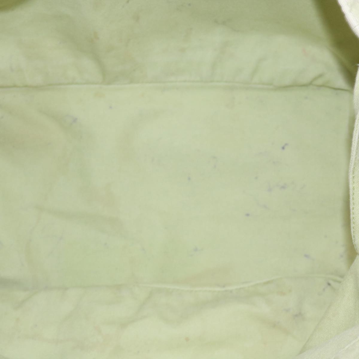HERMES Vaga Hand Bag Canvas White Auth bs10260