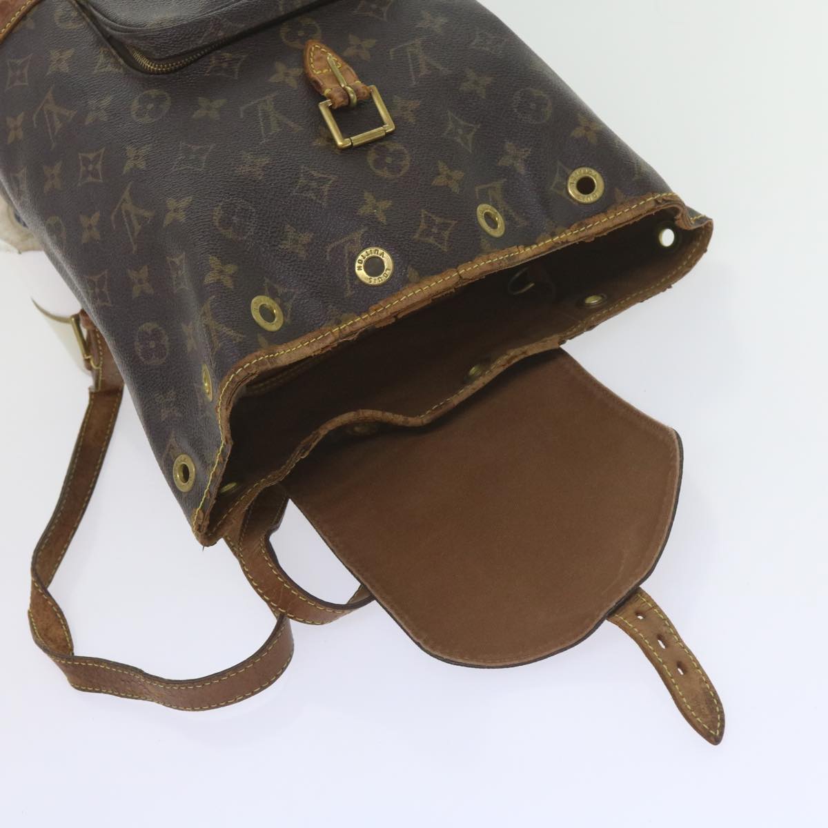 LOUIS VUITTON Monogram Montsouris MM Backpack M51136 LV Auth bs10284