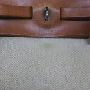 HERMES Her Bag Ad Backpack Coated Canvas Beige Brown Auth bs10291-20