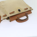 HERMES Her Bag Ad Backpack Coated Canvas Beige Brown Auth bs10291-22
