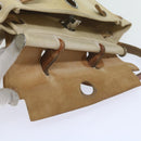 HERMES Her Bag Ad Backpack Coated Canvas Beige Brown Auth bs10291-23