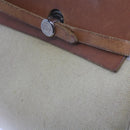 HERMES Her Bag Ad Backpack Coated Canvas Beige Brown Auth bs10291-2