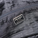 PRADA Chain Boston Bag Nylon Brown Gold Auth bs10311-11