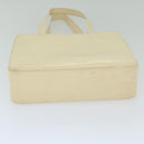 CHANEL Shoulder Bag Patent leather Beige CC Auth bs10326-6