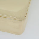 CHANEL Shoulder Bag Patent leather Beige CC Auth bs10326-15