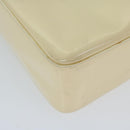 CHANEL Shoulder Bag Patent leather Beige CC Auth bs10326-16