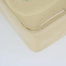 CHANEL Shoulder Bag Patent leather Beige CC Auth bs10326-17