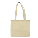 CHANEL Shoulder Bag Patent leather Beige CC Auth bs10326-13