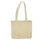 CHANEL Shoulder Bag Patent leather Beige CC Auth bs10326-2