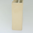 CHANEL Shoulder Bag Patent leather Beige CC Auth bs10326-5