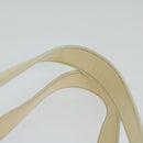 CHANEL Shoulder Bag Patent leather Beige CC Auth bs10326-14