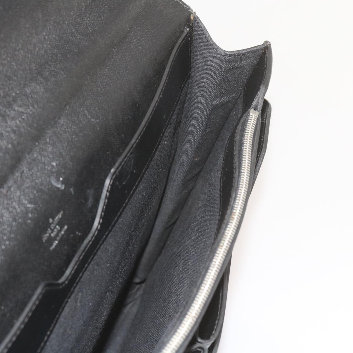 LOUIS VUITTON Taiga Leather Serviette Robusto 1 Bag Ardoise M31052 Auth bs10369