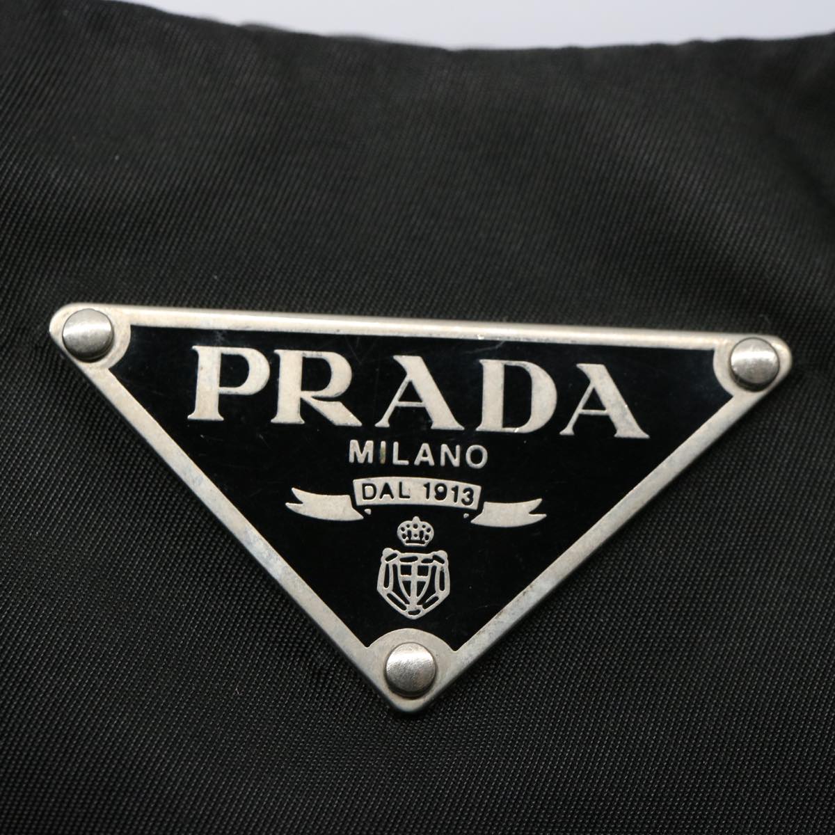 PRADA Shoulder Bag Nylon Black Auth bs10409