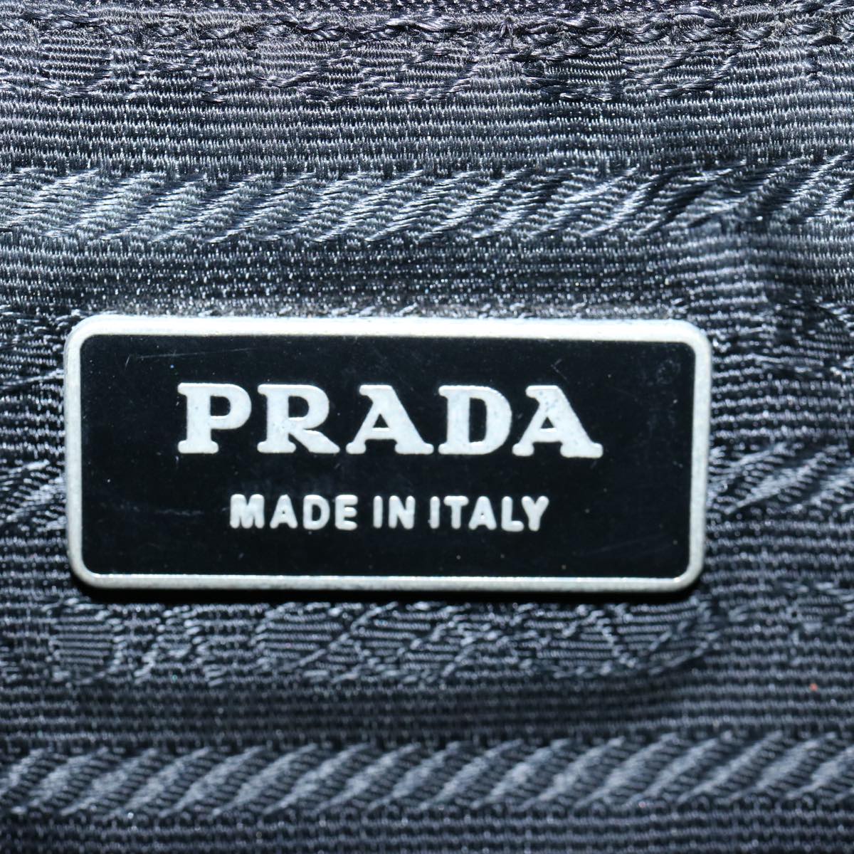 PRADA Shoulder Bag Nylon Black Auth bs10409